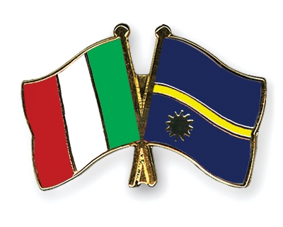 Fahnen Pins Italien Nauru