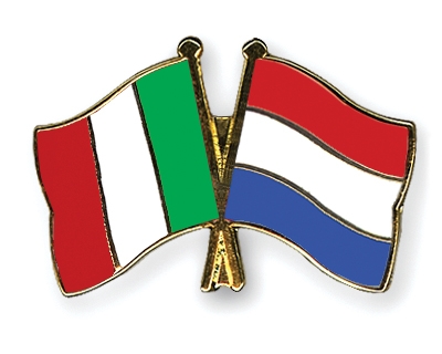Fahnen Pins Italien Niederlande