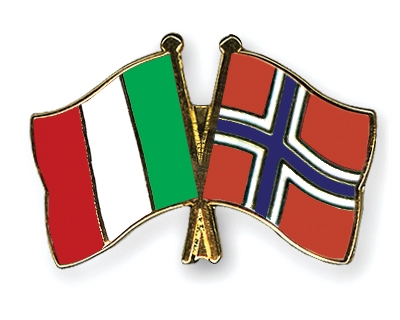 Fahnen Pins Italien Norwegen