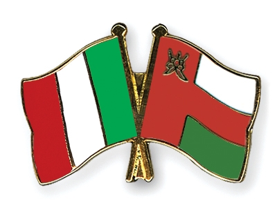 Fahnen Pins Italien Oman