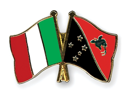 Fahnen Pins Italien Papua-Neuguinea