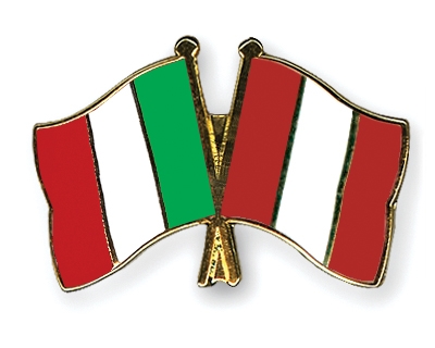 Fahnen Pins Italien Peru