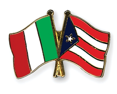 Fahnen Pins Italien Puerto-Rico