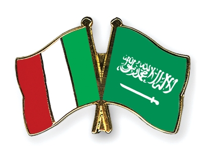 Fahnen Pins Italien Saudi-Arabien