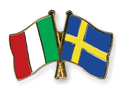 Fahnen Pins Italien Schweden