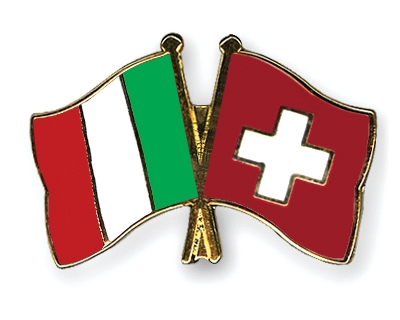 Fahnen Pins Italien Schweiz