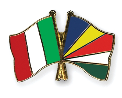 Fahnen Pins Italien Seychellen