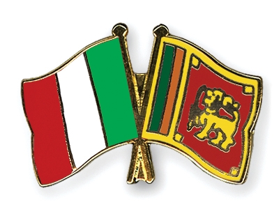 Fahnen Pins Italien Sri-Lanka