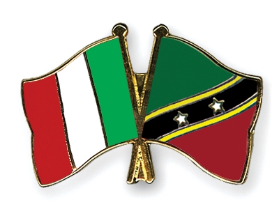 Fahnen Pins Italien St-Kitts-und-Nevis