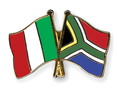 Fahnen Pins Italien Sdafrika