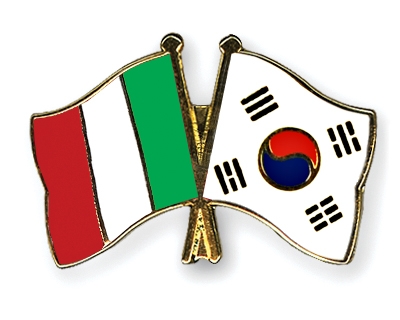 Fahnen Pins Italien Sdkorea