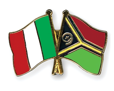 Fahnen Pins Italien Vanuatu