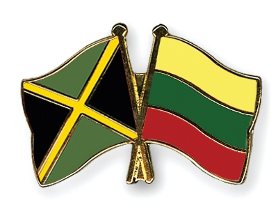 Fahnen Pins Jamaika Litauen