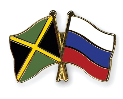 Fahnen Pins Jamaika Russland