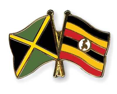 Fahnen Pins Jamaika Uganda