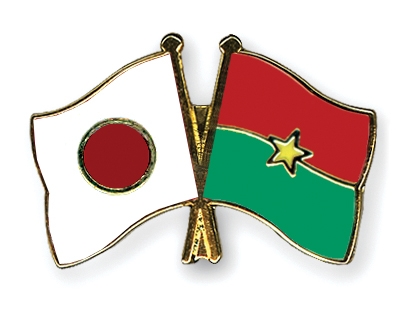 Fahnen Pins Japan Burkina-Faso
