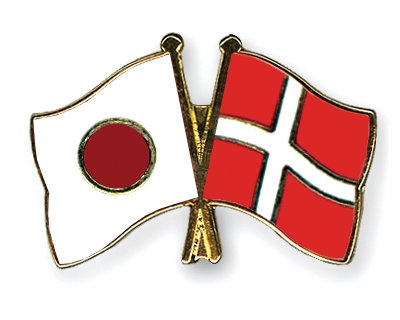 Fahnen Pins Japan Dnemark