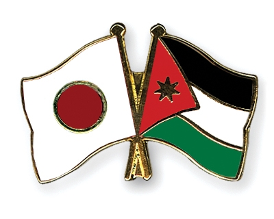 Fahnen Pins Japan Jordanien