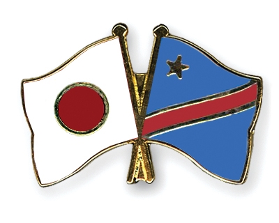 Fahnen Pins Japan Kongo-Demokratische-Republik