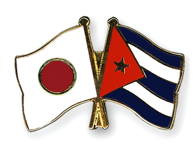 Fahnen Pins Japan Kuba