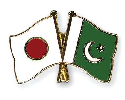 Fahnen Pins Japan Pakistan