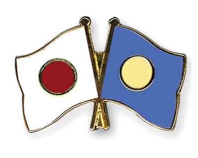 Fahnen Pins Japan Palau