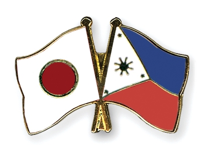 Fahnen Pins Japan Philippinen