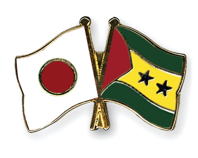 Fahnen Pins Japan Sao-Tome-und-Principe