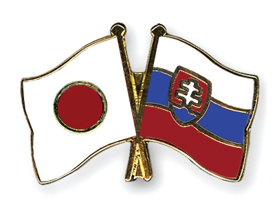 Fahnen Pins Japan Slowakei