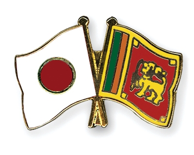 Fahnen Pins Japan Sri-Lanka
