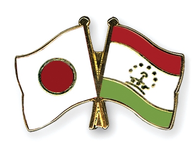 Fahnen Pins Japan Tadschikistan