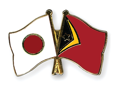 Fahnen Pins Japan Timor-Leste