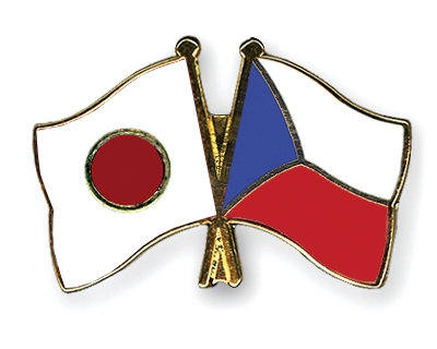 Fahnen Pins Japan Tschechische-Republik