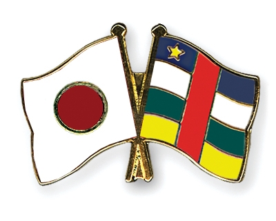 Fahnen Pins Japan Zentralafrikanische-Republik