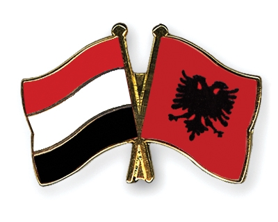 Fahnen Pins Jemen Albanien