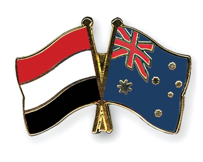 Fahnen Pins Jemen Australien