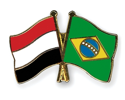 Fahnen Pins Jemen Brasilien