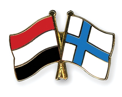 Fahnen Pins Jemen Finnland