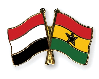 Fahnen Pins Jemen Ghana