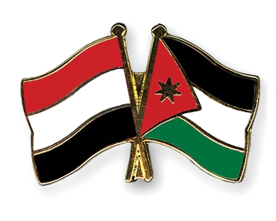Fahnen Pins Jemen Jordanien
