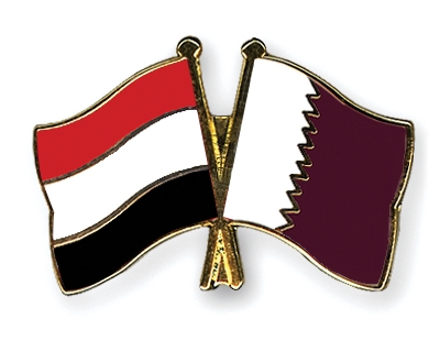 Fahnen Pins Jemen Katar