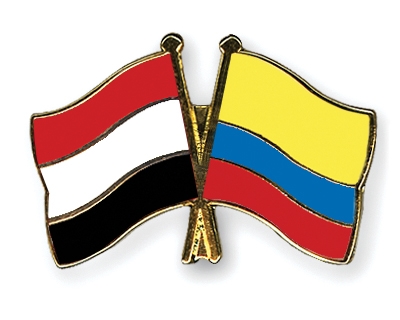 Fahnen Pins Jemen Kolumbien