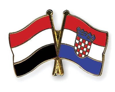 Fahnen Pins Jemen Kroatien
