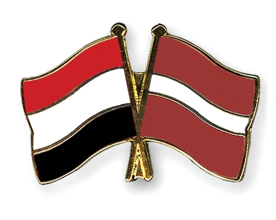 Fahnen Pins Jemen Lettland