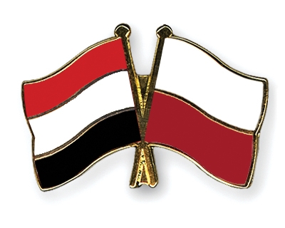 Fahnen Pins Jemen Polen