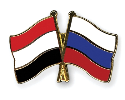 Fahnen Pins Jemen Russland