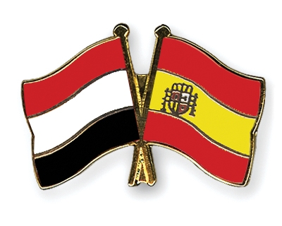 Fahnen Pins Jemen Spanien
