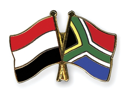 Fahnen Pins Jemen Sdafrika