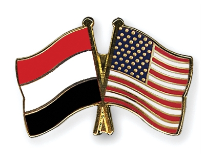 Fahnen Pins Jemen USA