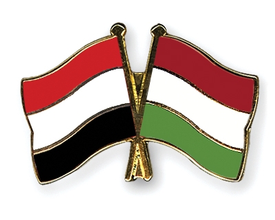 Fahnen Pins Jemen Ungarn